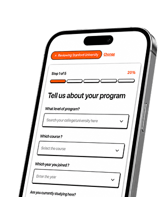 VerdictED review form on a phone
